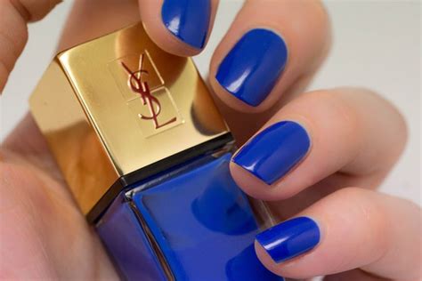 vernis ysl bleu majorelle|YSL Bleu Majorelle (18) La Laque Couture Nail Lacquer Product Info.